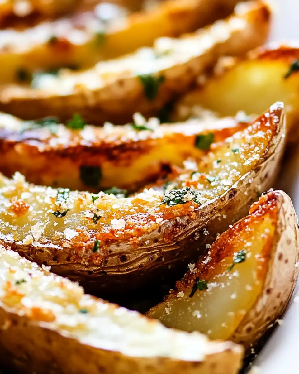 Homemade Crispy Garlic Baked Potato Wedges photo