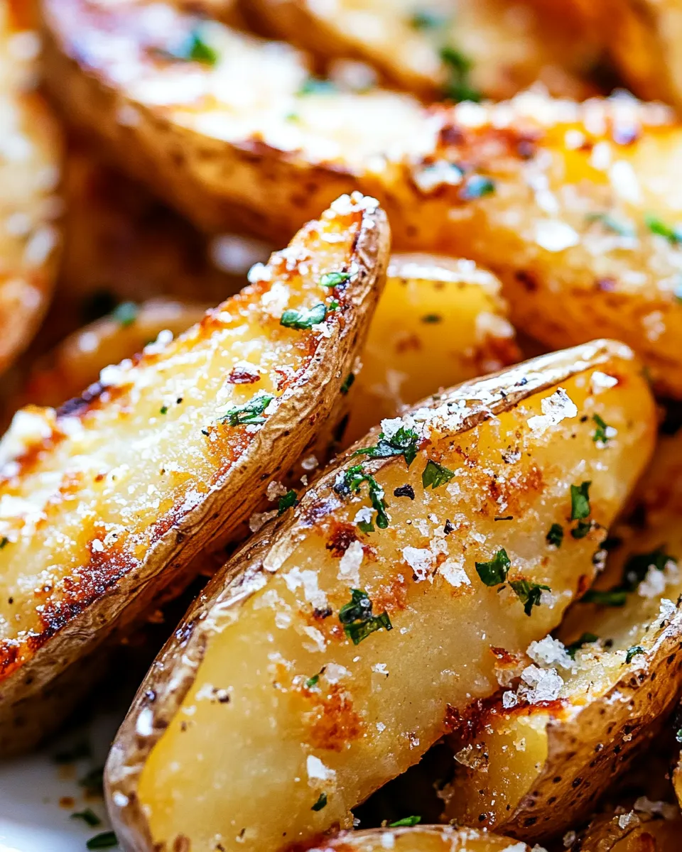Classic Crispy Garlic Baked Potato Wedges image