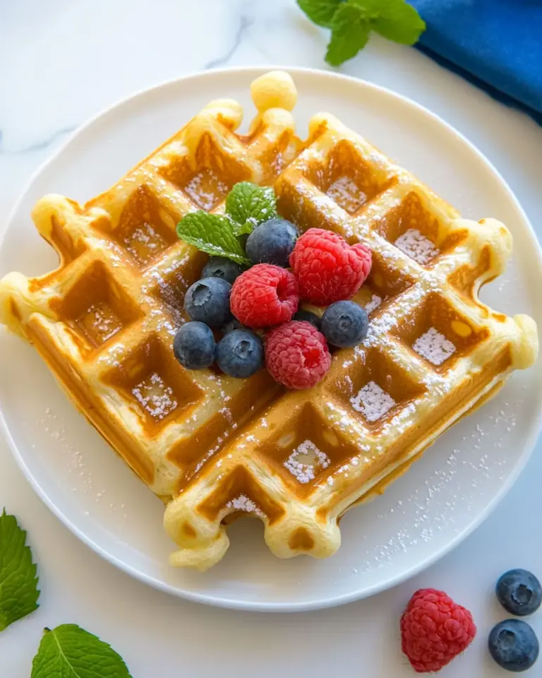 Homemade Crispy Waffle Recipe photo