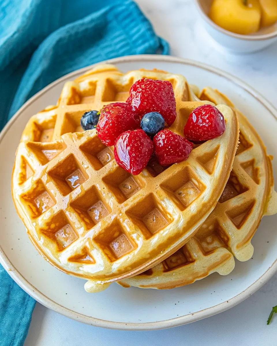 Easy Crispy Waffle Recipe dish photo
