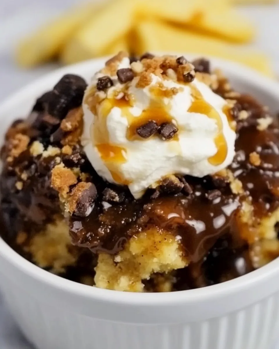 Delicious Crock Pot Elvis Pudding Cake image