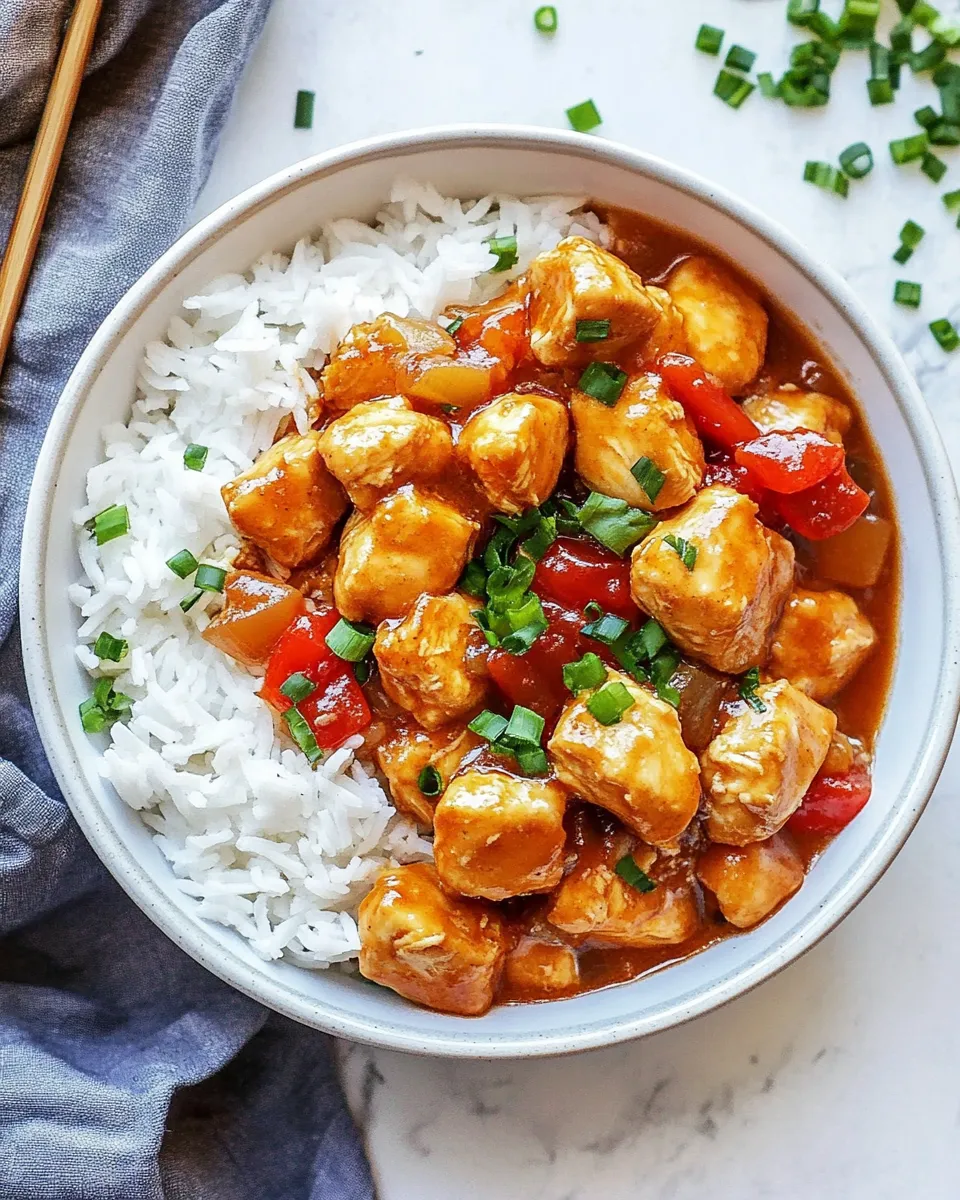 Tasty Crockpot Hawaiian Chicken dish photo