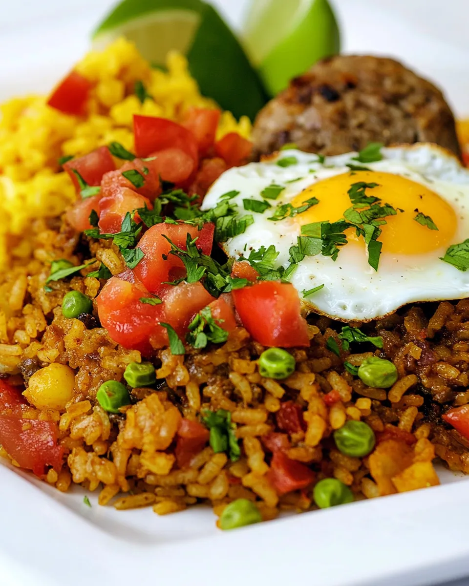 Easy Cuban Rice and Eggs Dinner recipe photo