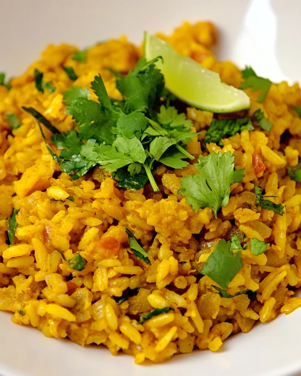 Classic Curried Rice and Red Lentils image