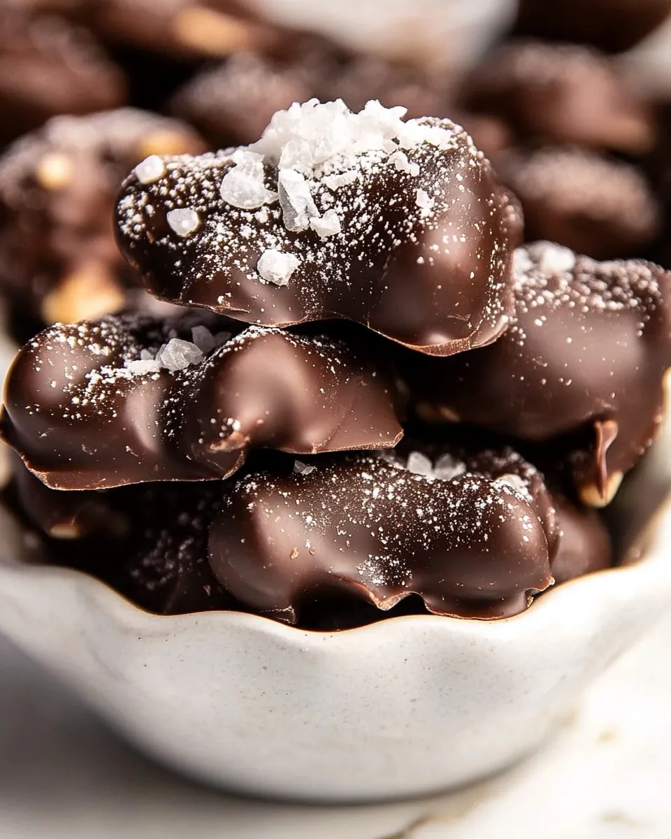 Easy Dark Chocolate Nut Clusters recipe photo