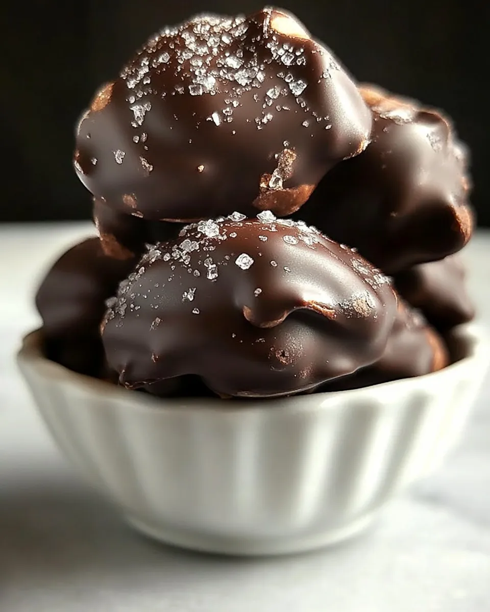 Delicious Dark Chocolate Nut Clusters shot