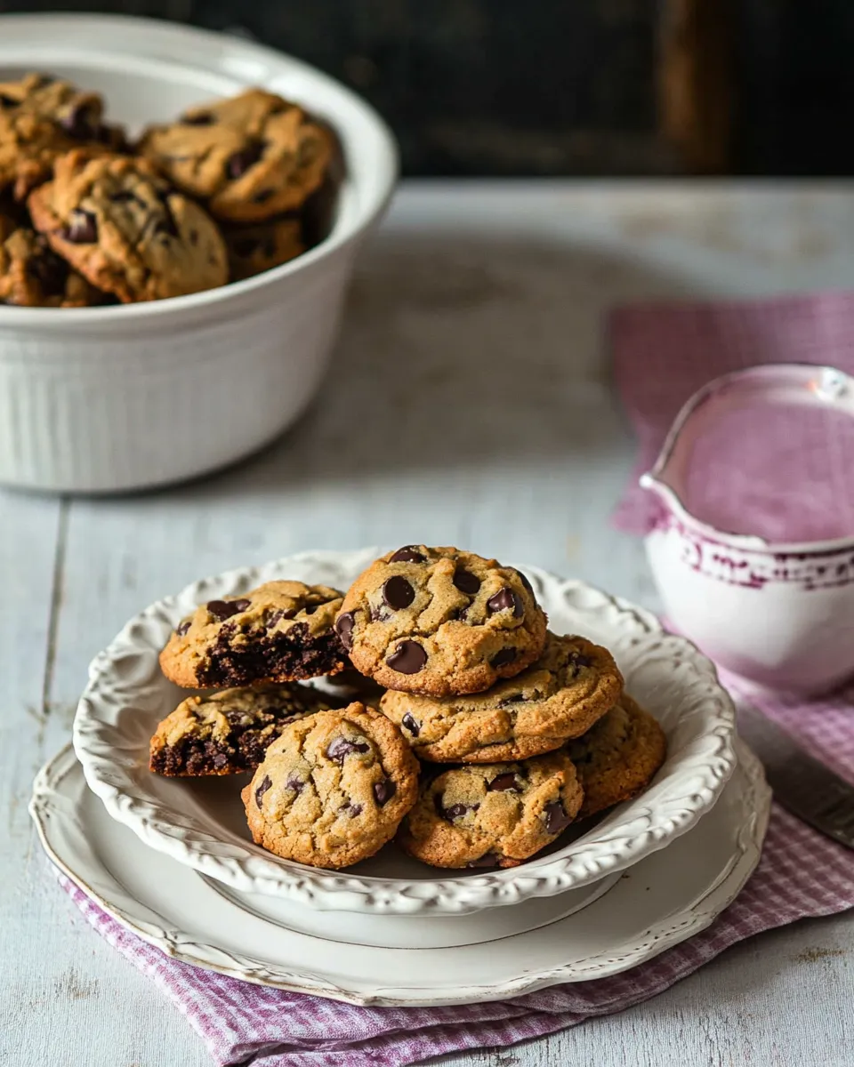 Homemade Decadent espresso chocolate chip cookies photo
