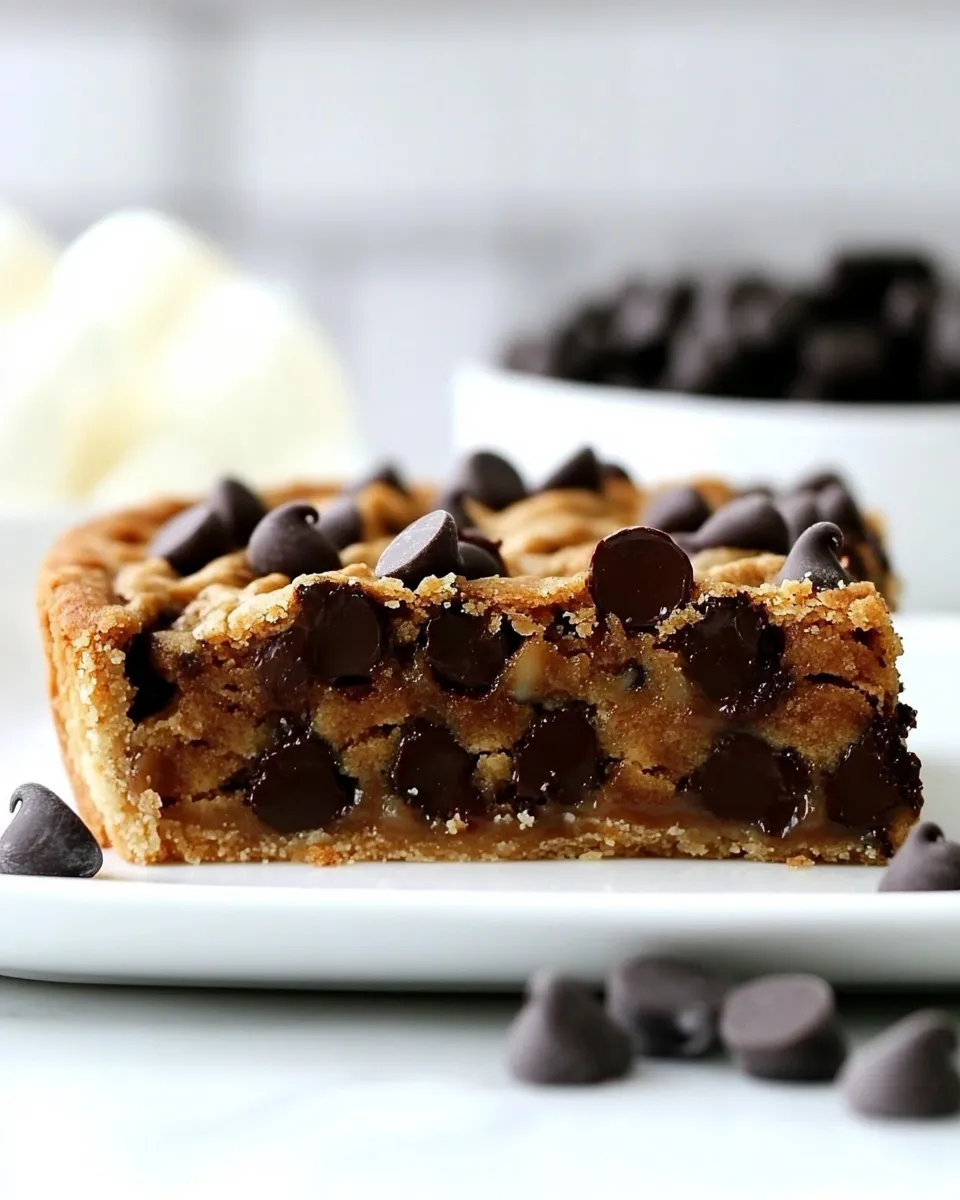 Easy Deep Dish Chocolate Chip Cookie Pie recipe photo