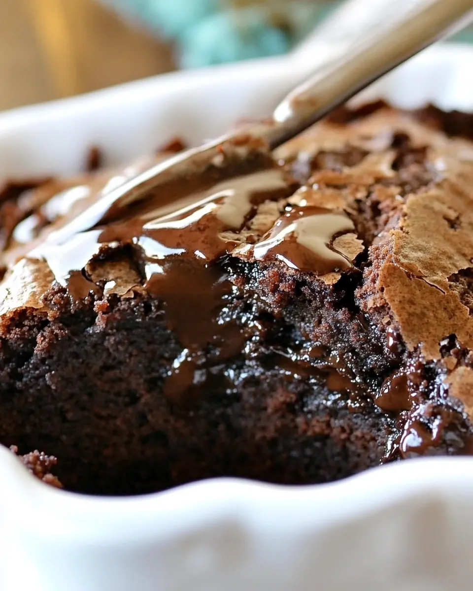 Quick Doctored Brownie Mix shot