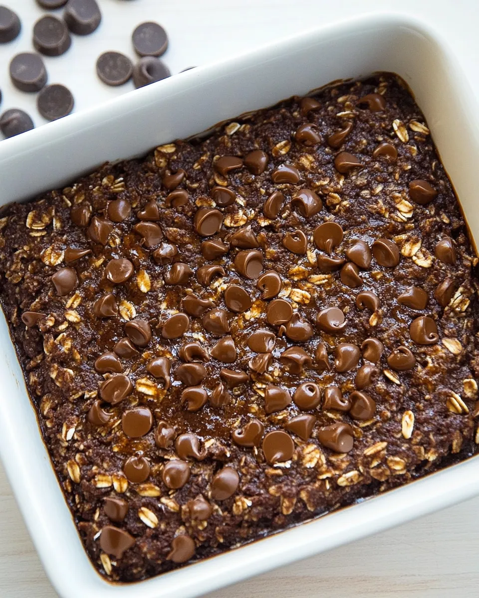 Classic Double Chocolate Banana Baked Protein Oatmeal image