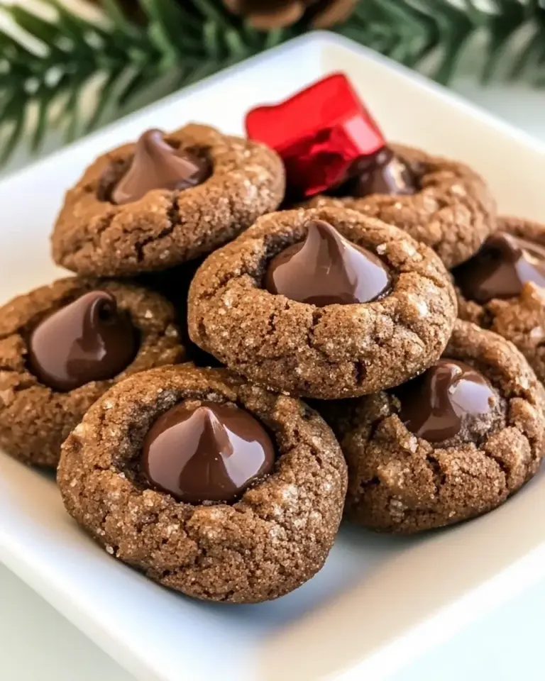 Homemade Double Chocolate Thumbprints Cookies photo