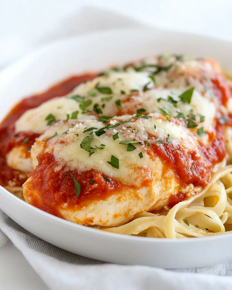 Quick Easy Baked Chicken Parmesan for Two recipe photo