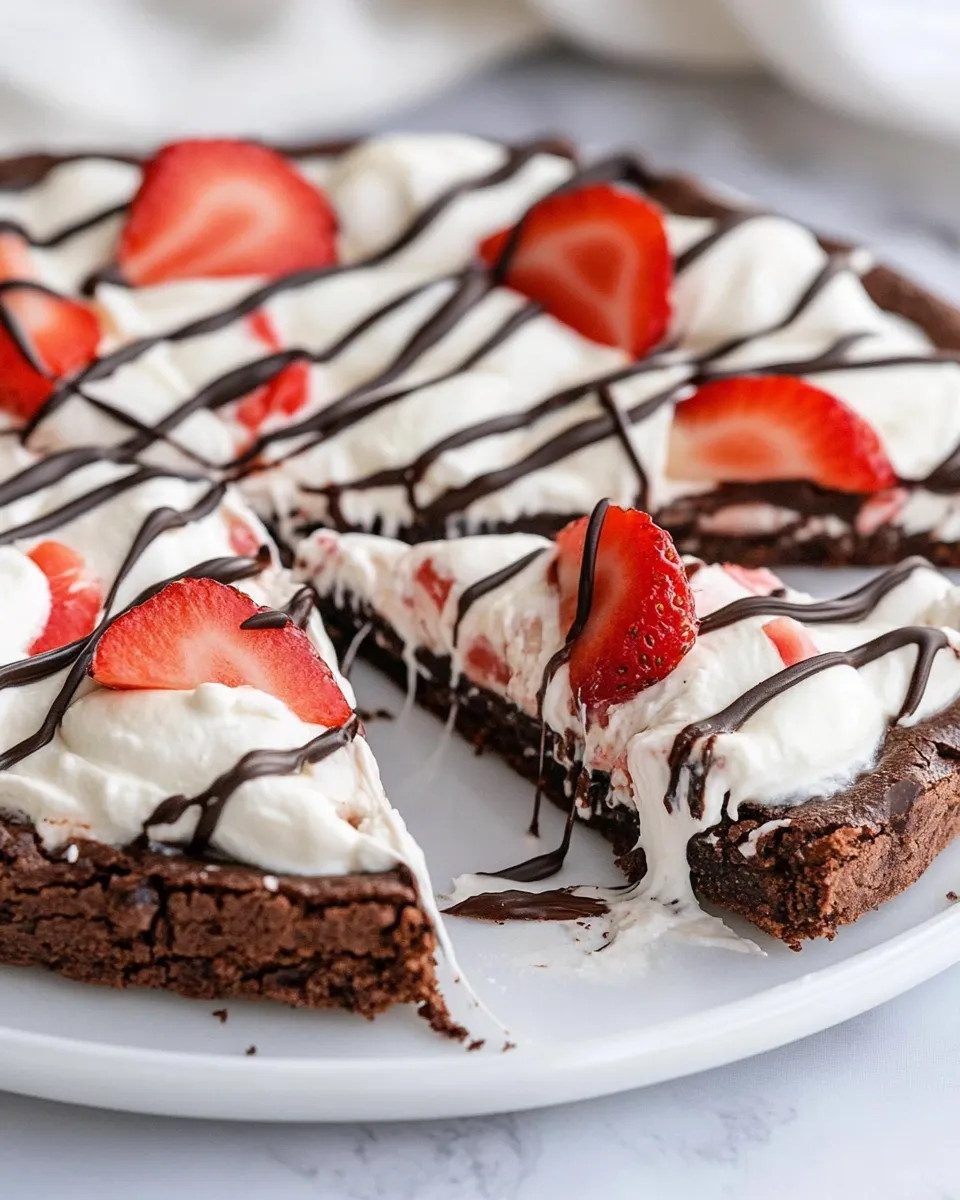 Classic Easy Brownie Pizza image