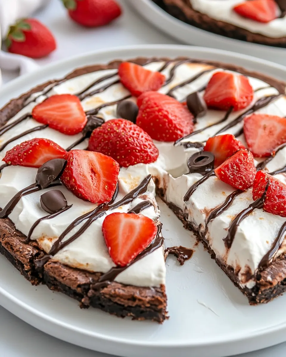 Delicious Easy Brownie Pizza recipe photo
