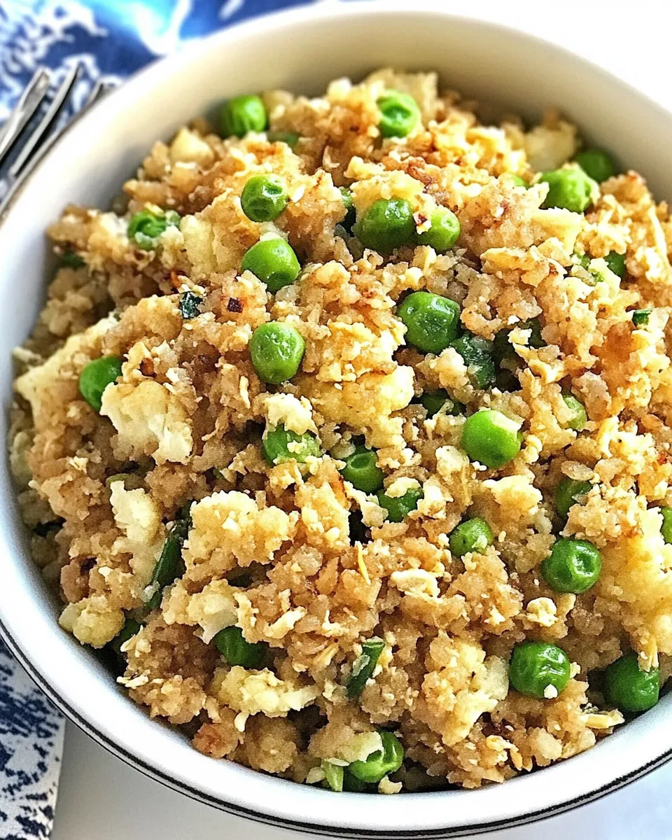 Savory Easy Cauliflower Fried Rice dish photo