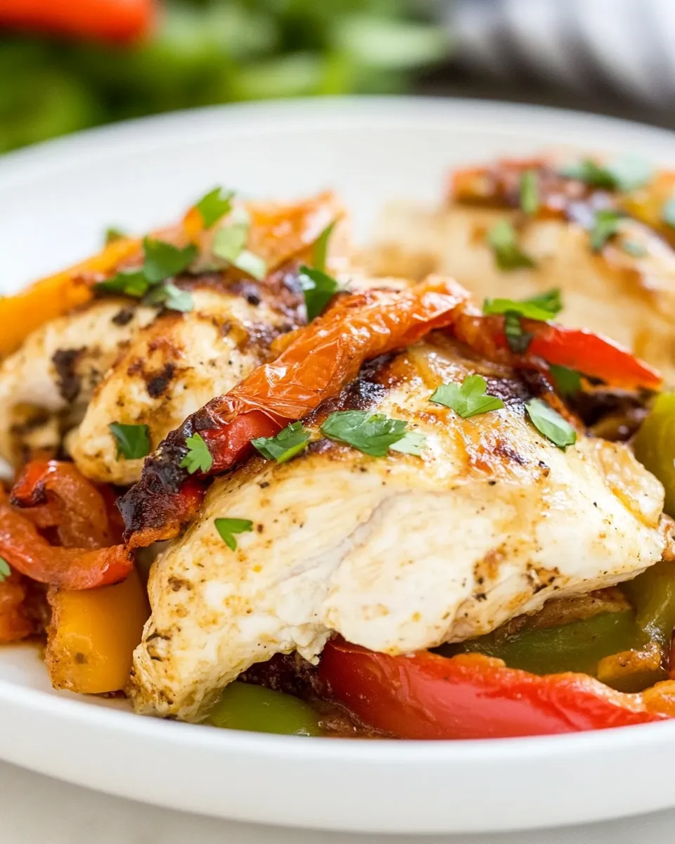 Quick Easy Cheesy Baked Fajita Chicken recipe photo