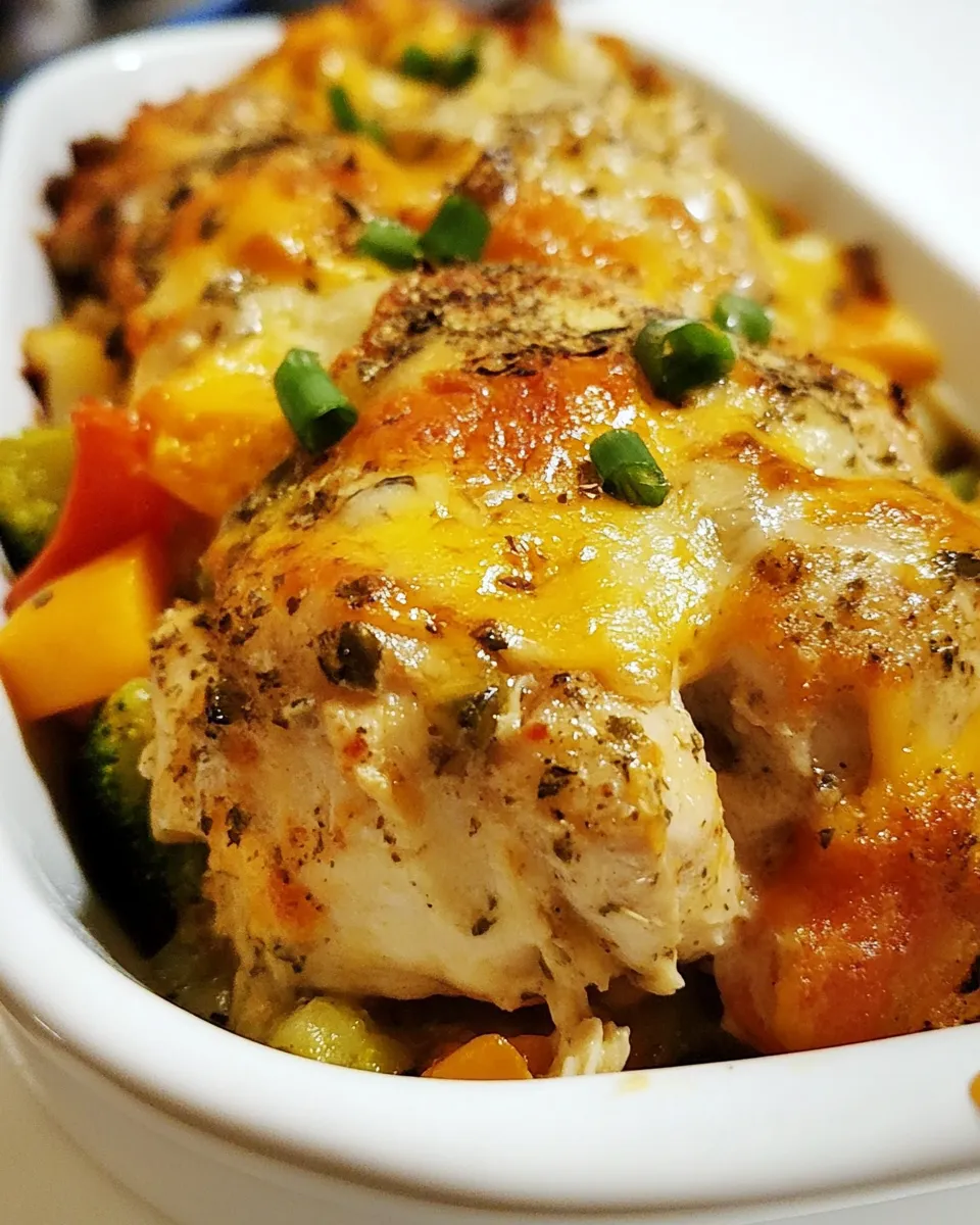 Homemade Easy Cheesy Chicken and Veggies photo