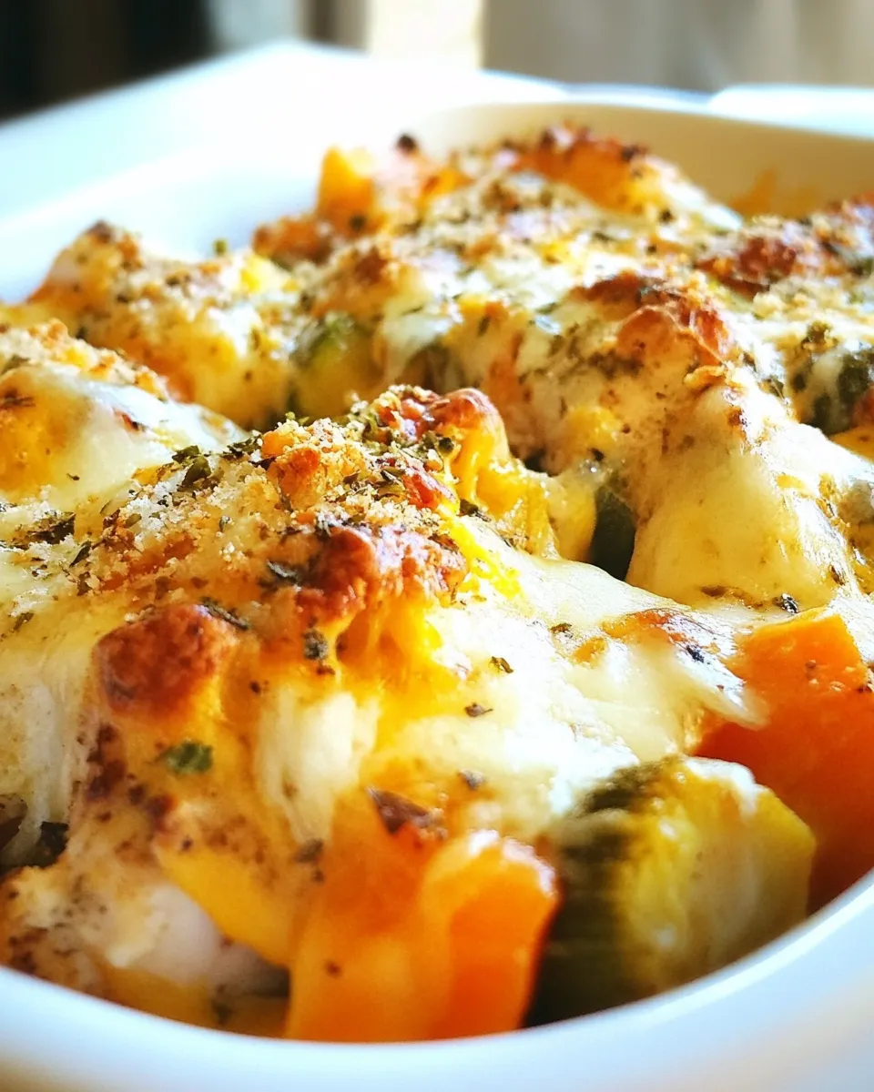Classic Easy Cheesy Chicken and Veggies image