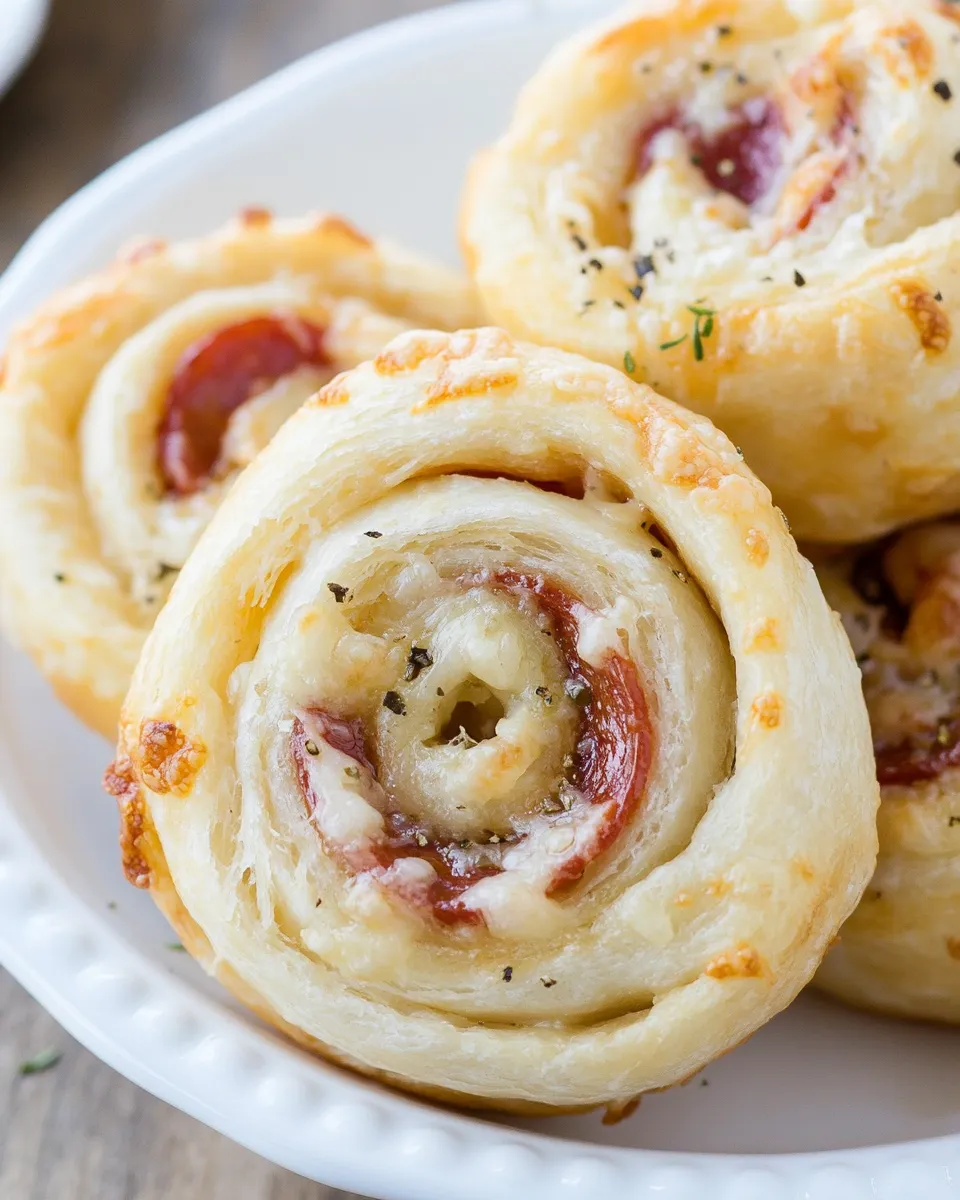 Homemade Easy Cheesy Pepperoni Pinwheels photo
