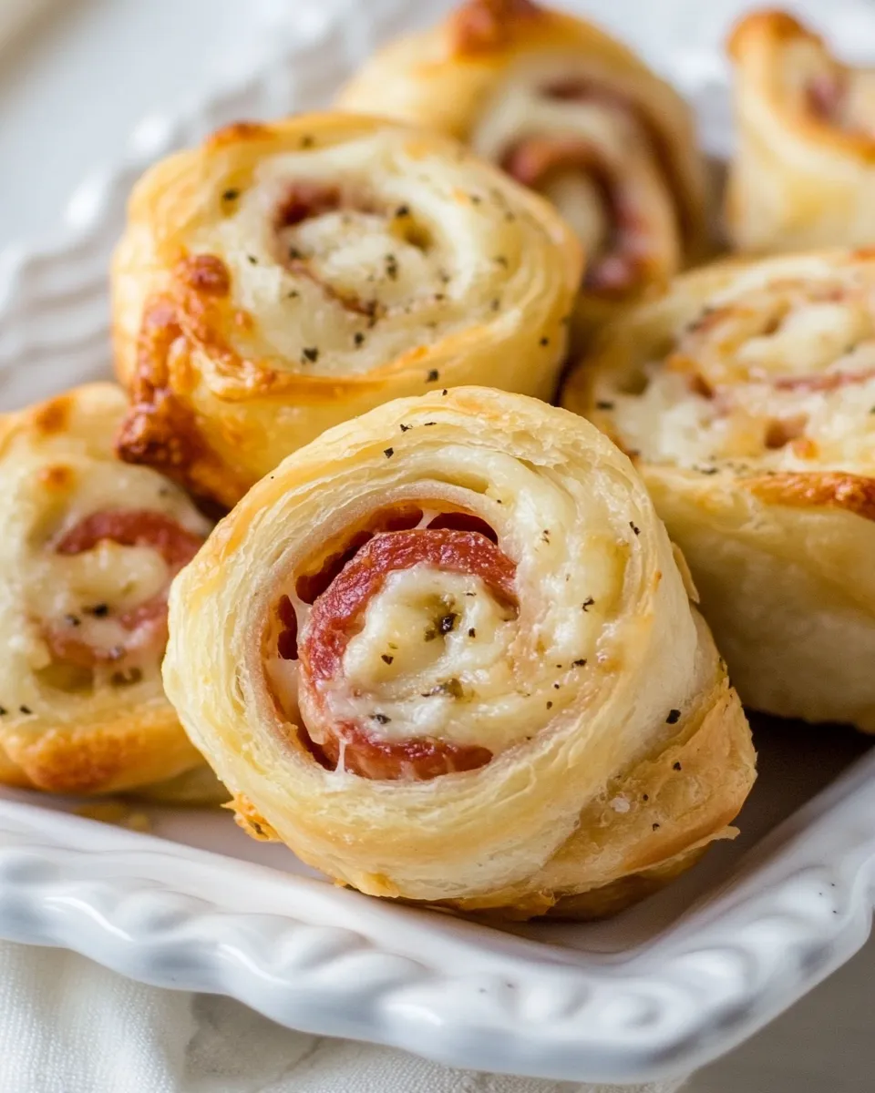 Quick Easy Cheesy Pepperoni Pinwheels dish photo