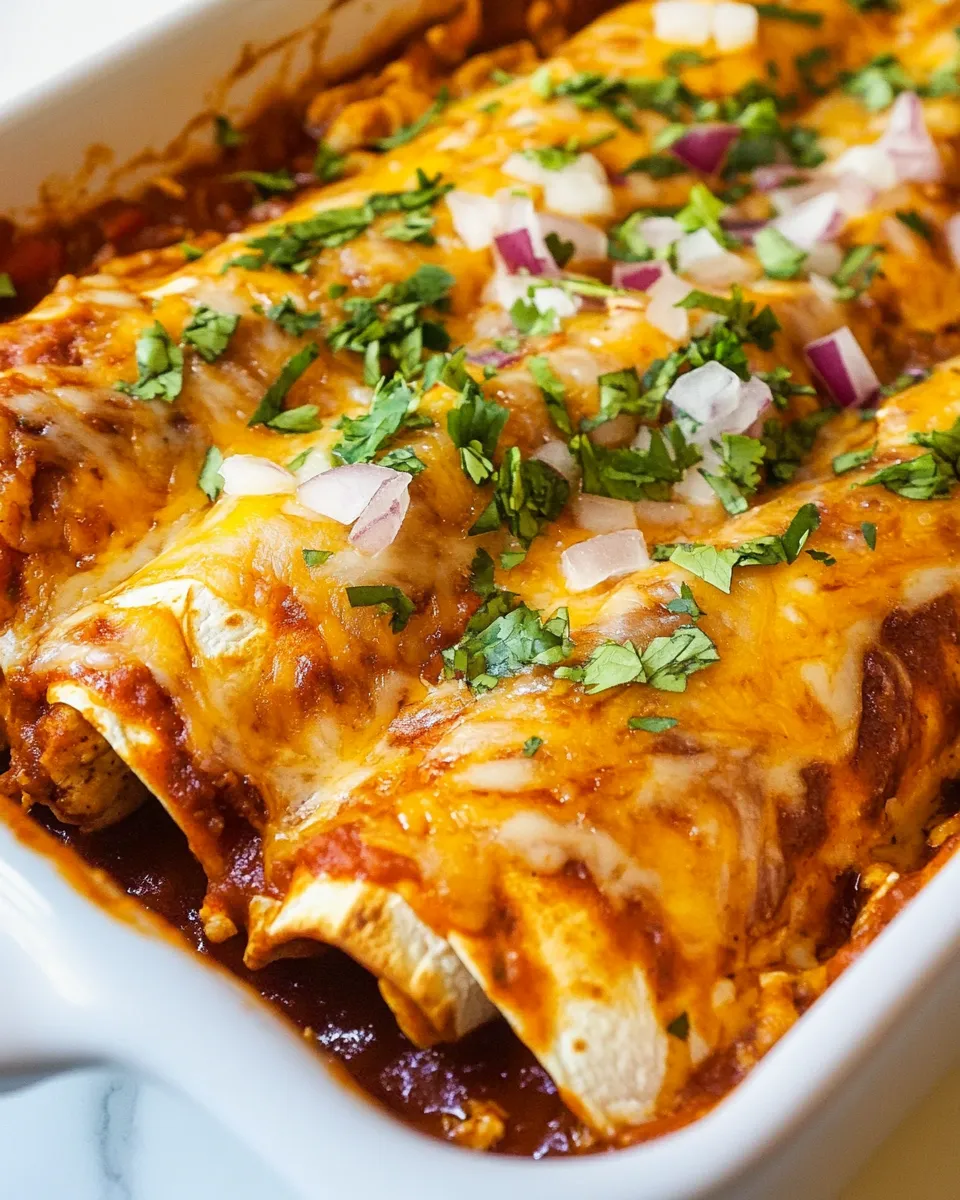 Quick Easy Chicken Enchiladas recipe photo
