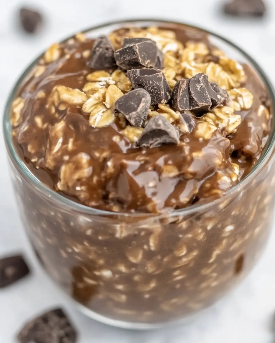 Classic Easy Chocolate Overnight Oats image