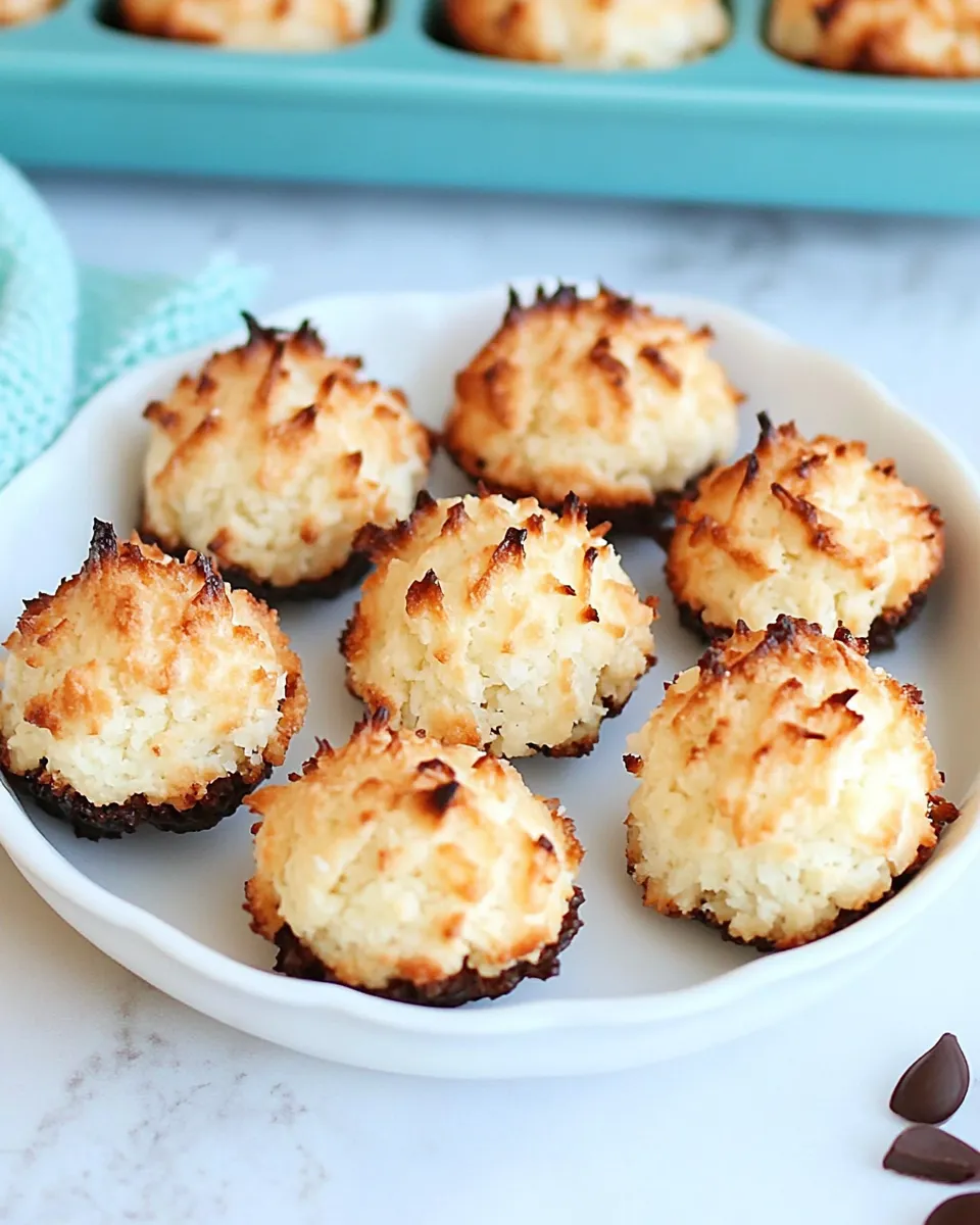 Quick Easy Coconut Macaroons shot