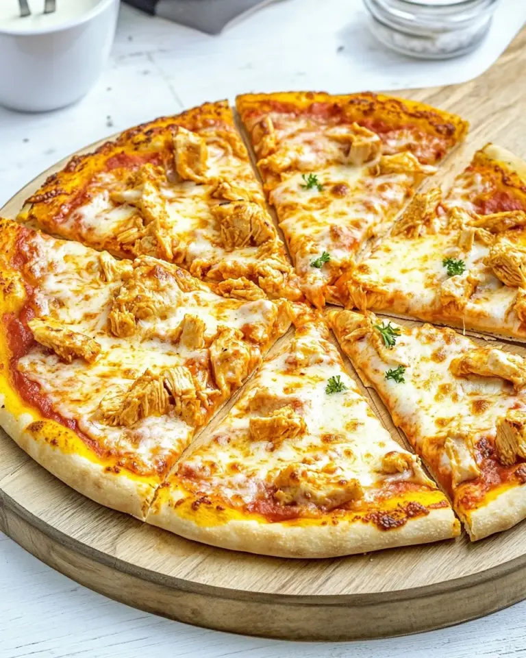 Homemade Easy Copycat Dominos Buffalo Chicken Pizza Recipe photo