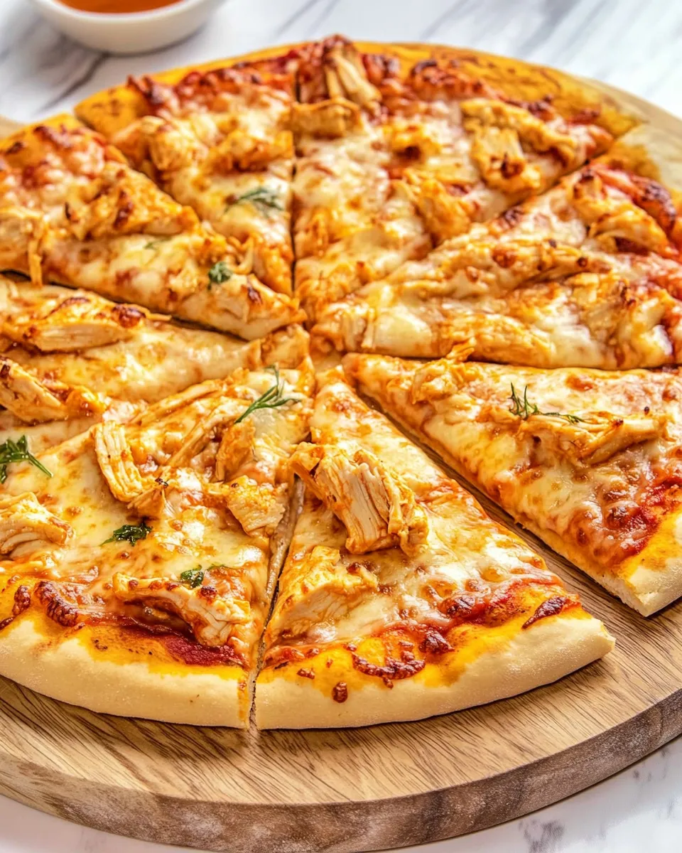 Delicious Easy Copycat Dominos Buffalo Chicken Pizza Recipe image