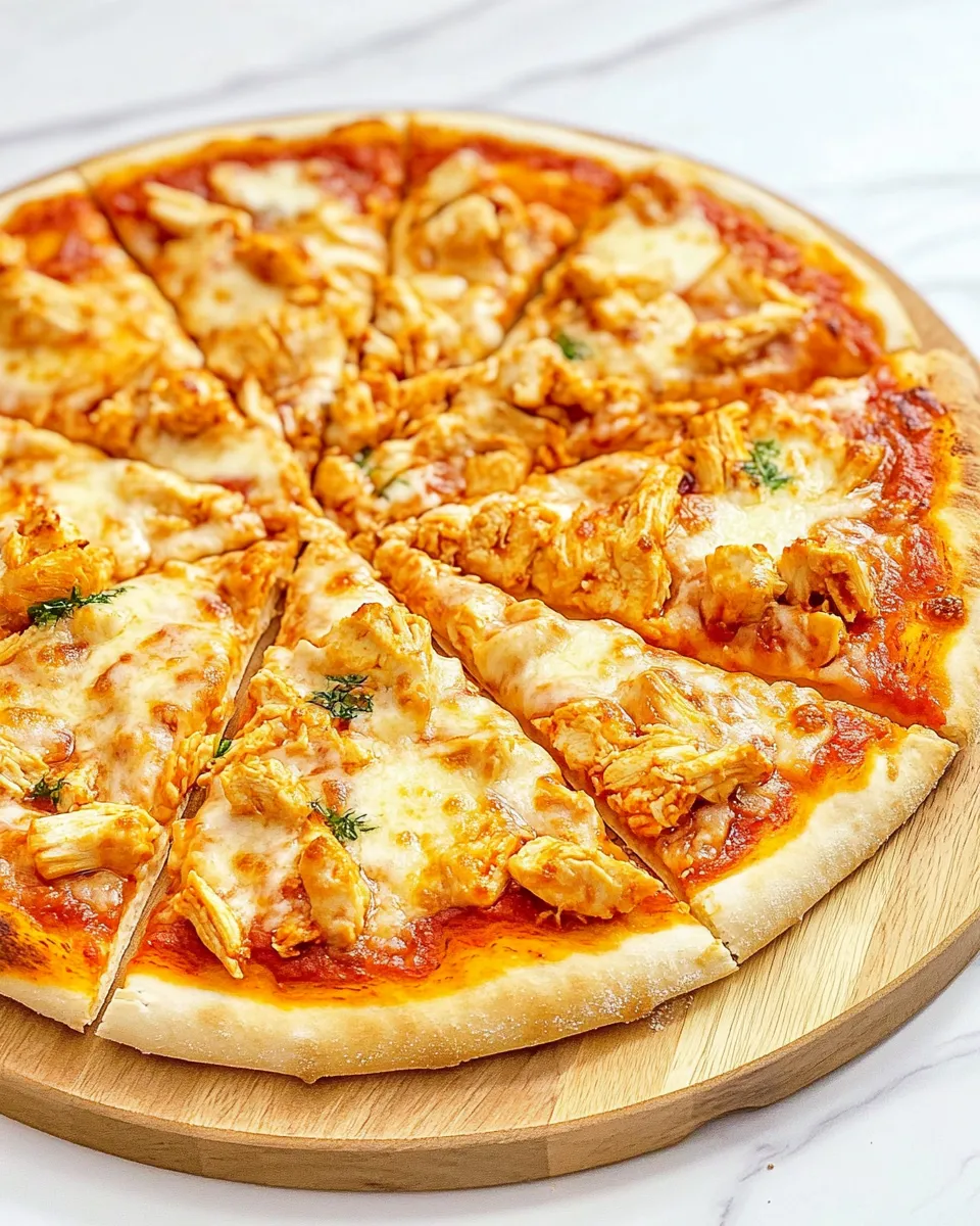 Tasty Easy Copycat Dominos Buffalo Chicken Pizza Recipe recipe photo