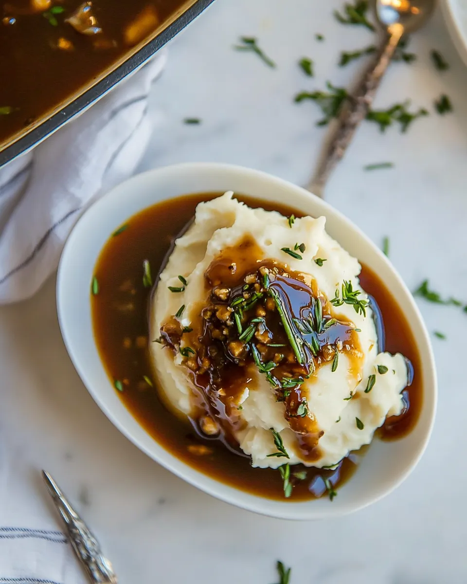 Quick Easy Gravy shot