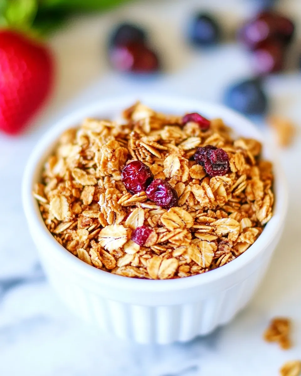 Delicious Easy Homemade Granola recipe photo
