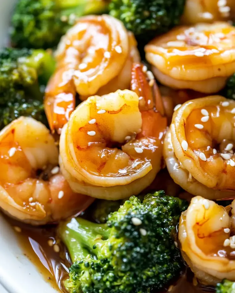 Homemade Easy Honey Garlic Shrimp and Broccoli photo