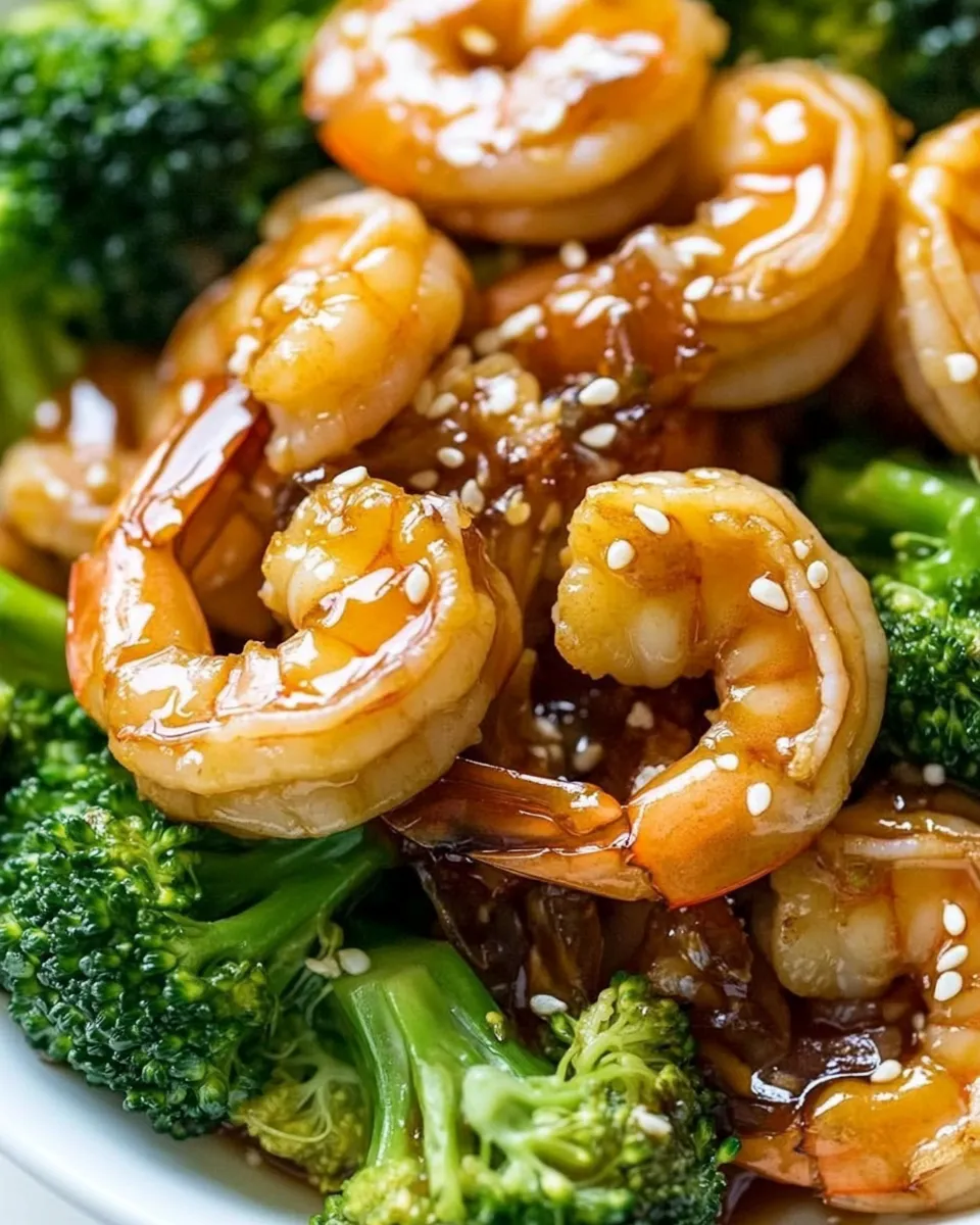 Quick Easy Honey Garlic Shrimp and Broccoli recipe photo