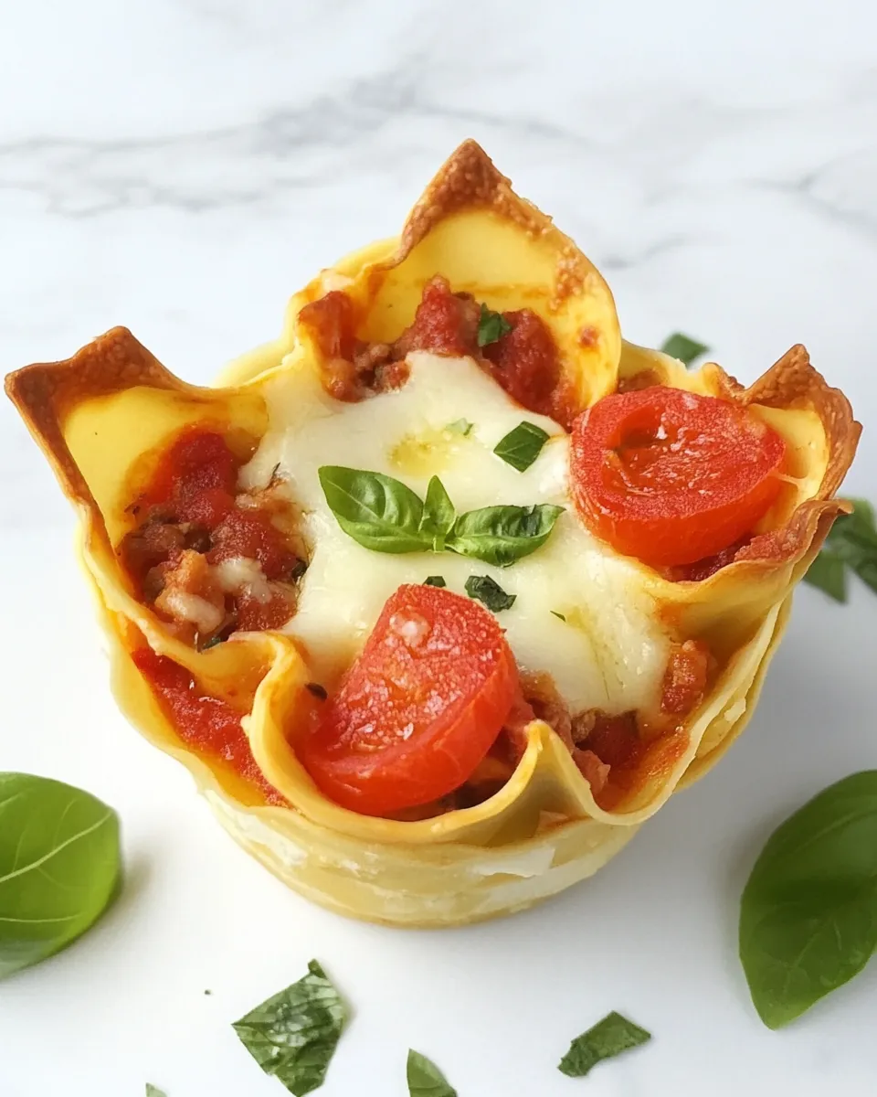 Homemade Easy Italian Lasagna Cups photo