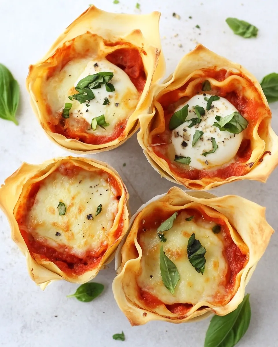 Delicious Easy Italian Lasagna Cups recipe photo