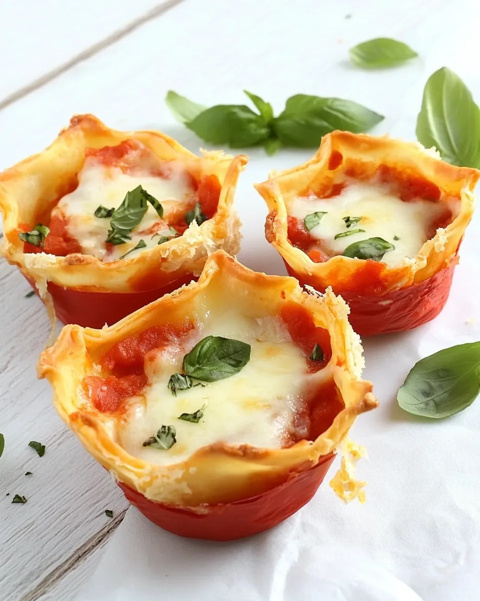 Quick Easy Italian Lasagna Cups dish photo