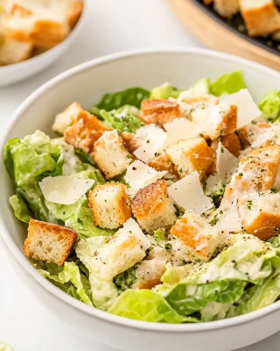 Delicious Easy Keto Caesar Salad shot