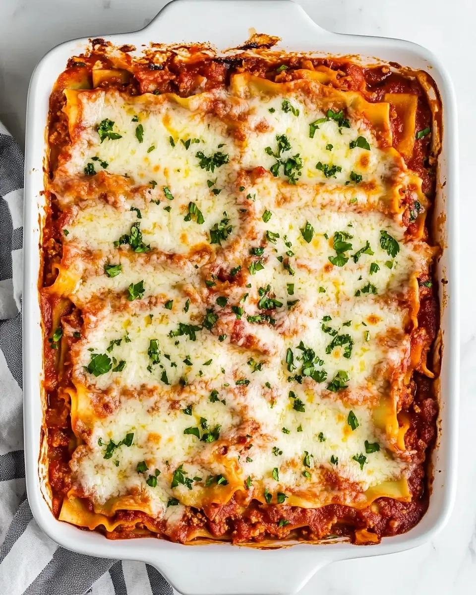 Quick Easy Lasagna Recipe dish photo