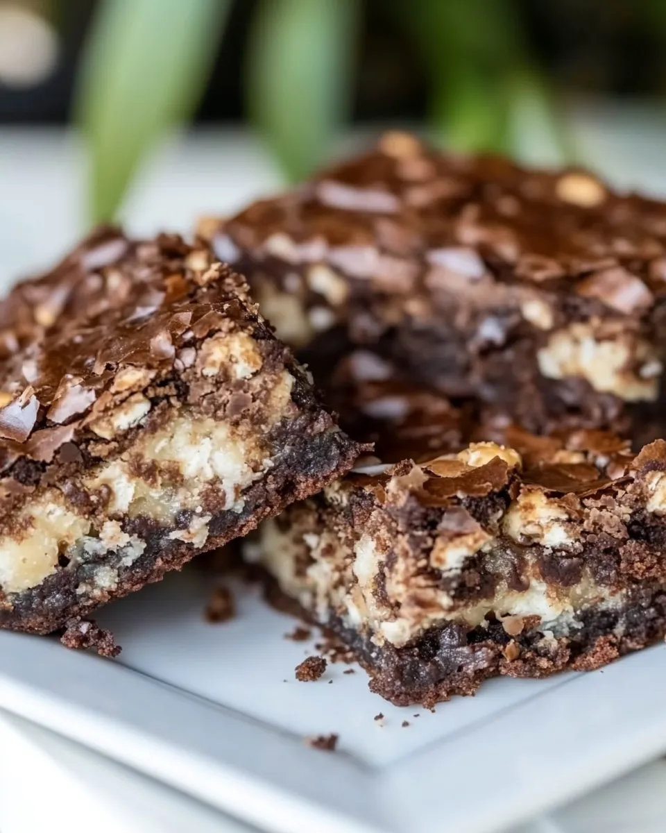 Delicious Easy Macaroon Brownies image