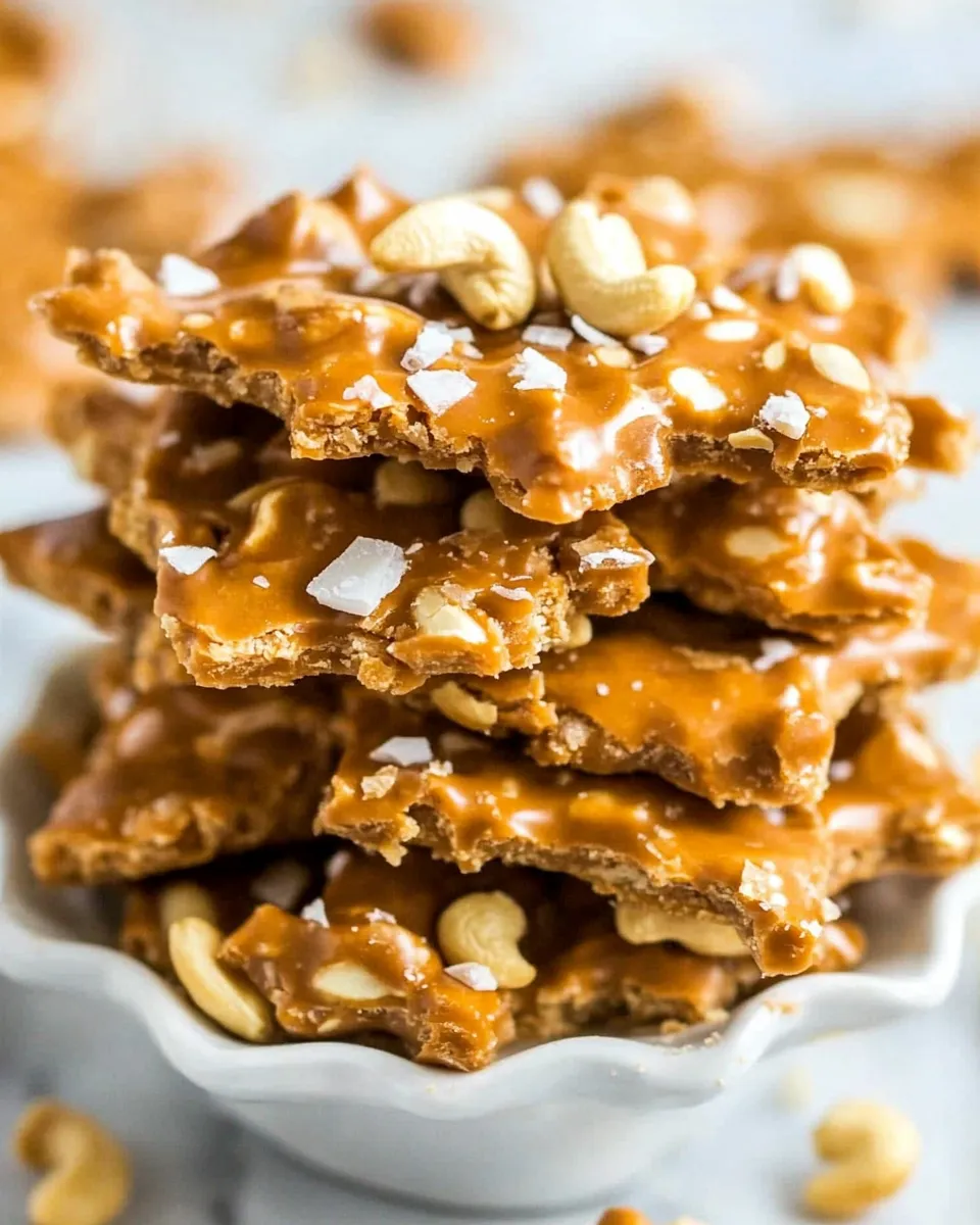 Classic Easy Microwave Cashew Brittle image