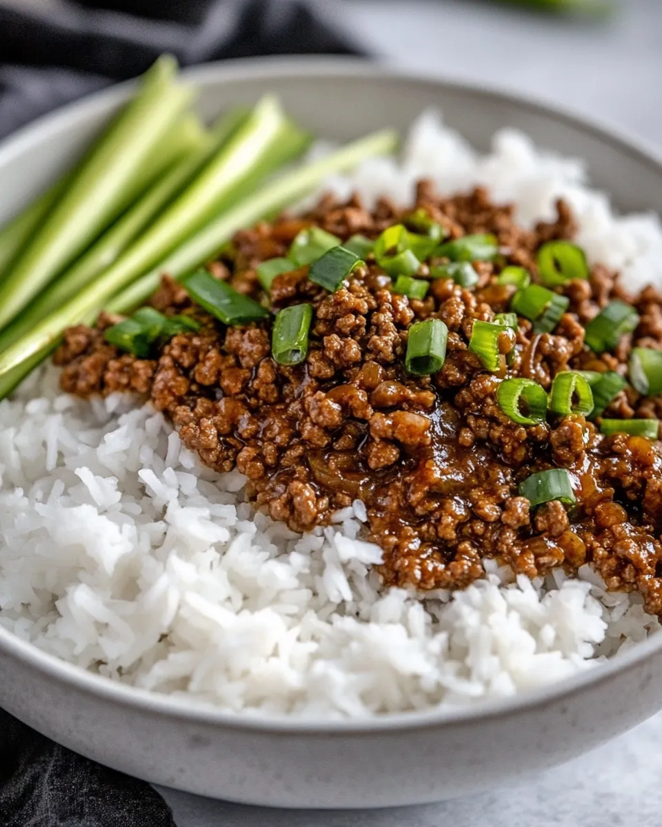 Homemade Easy Mongolian Ground Beef Recipe photo