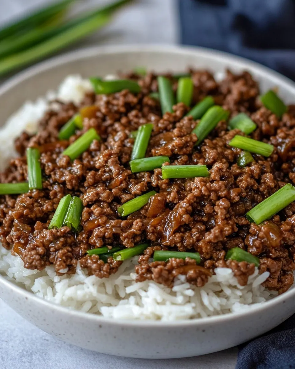 Delicious Easy Mongolian Ground Beef Recipe shot