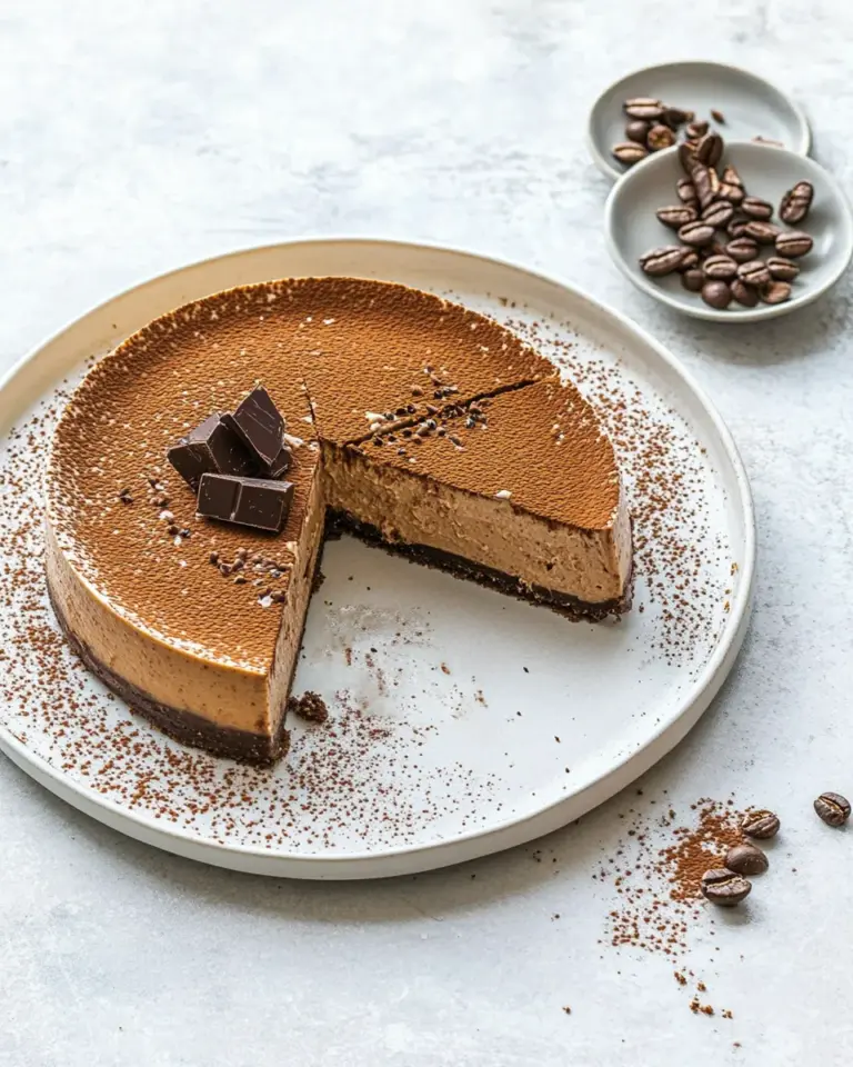 Homemade Easy No-Bake Chocolate Espresso Cheesecake photo