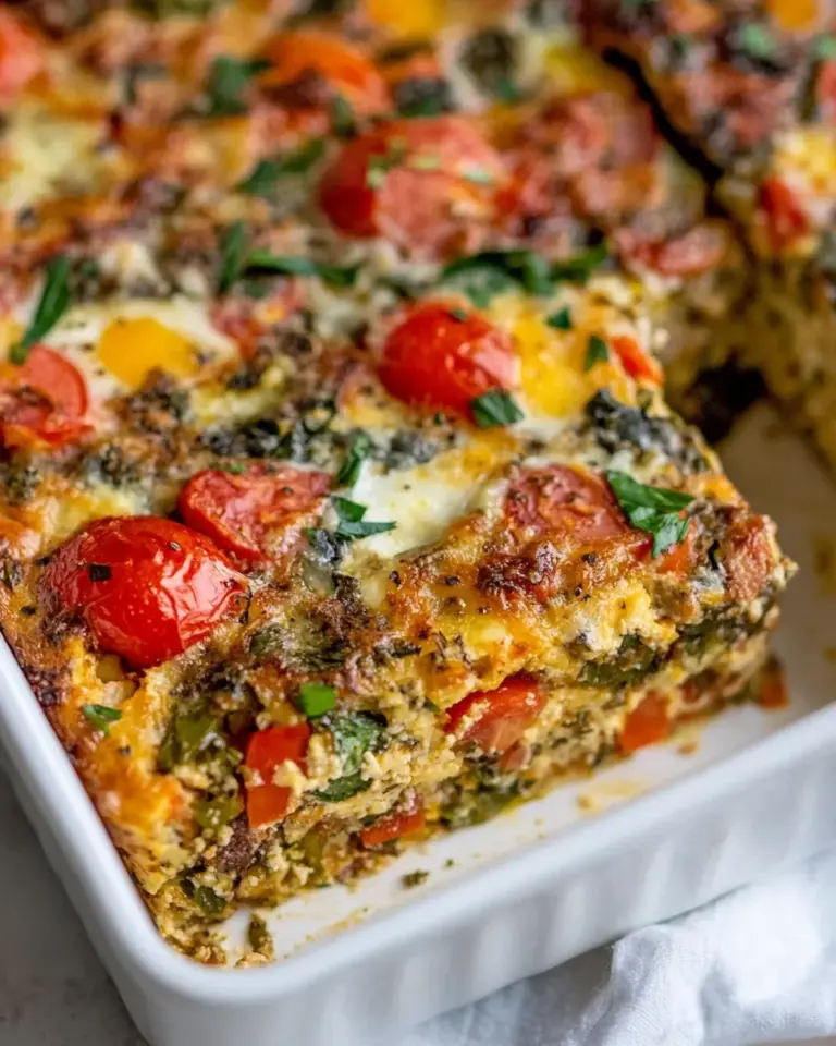Homemade Easy Overnight Italian Breakfast Casserole photo