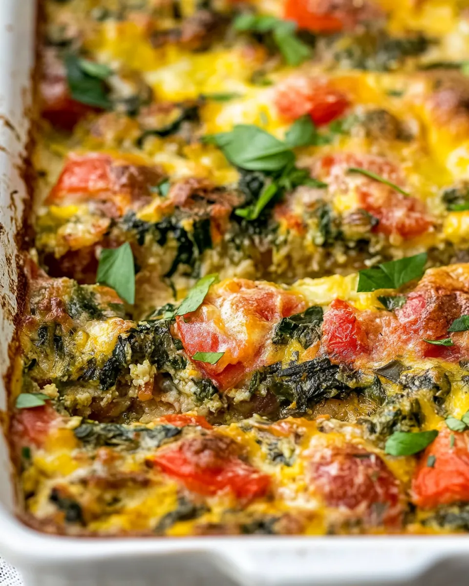 Delicious Easy Overnight Italian Breakfast Casserole recipe photo