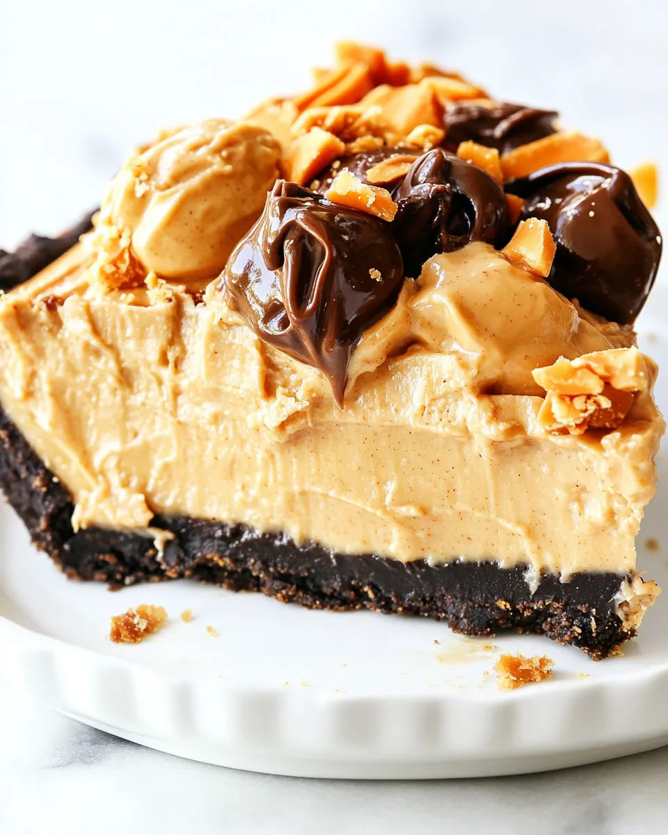 Quick Easy Peanut Butter Pie Recipe dish photo