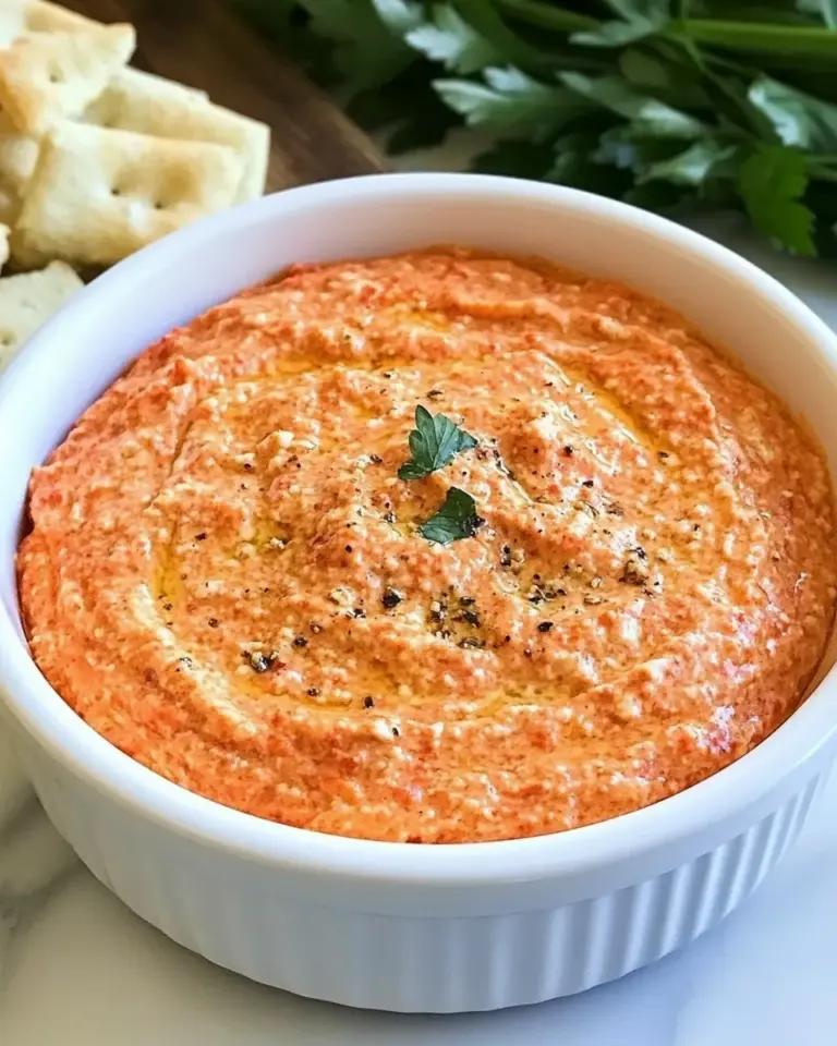 Homemade Easy Roasted Red Pepper Dip photo