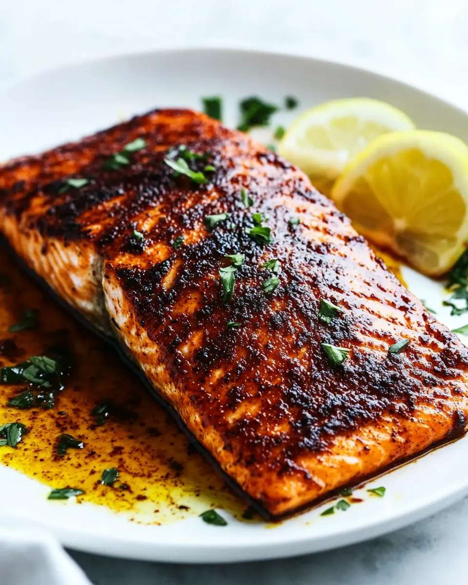 Homemade Easy and Amazing Blackened Salmon recipe photo