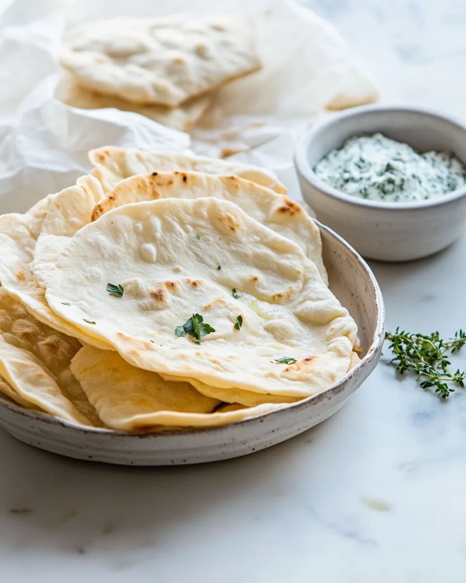 Homemade Easy no yeast Air Fryer flatbread pita photo